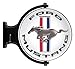 Liberty Classics 91480 Black White Blue Red Ford Mustang Revolving Wall Light