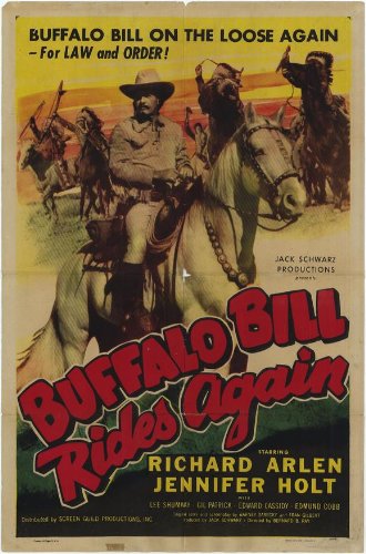 Buffalo Bill Rides Again Poster 27x40 Richard Arlen Jennifer Holt Edward Cassidy