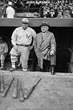 1923 BABE RUTH W/ YANKEES MANAGER MCGRAW PHOTO