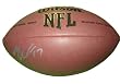 Mike Wallace Autographed NFL Wilson Composite Football, Miami Dolphins, Pittsburgh Steelers, Proof Photo