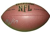 Mike Wallace Autographed NFL Wilson Composite Football, Pittsburgh Steelers, Proof Photo of Mike Signing for Us.