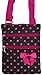 J Garden Polka Dot Cross Body Bag, Black and Pink