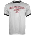 Reebok San Francisco 49ers Ash Double Arch Ringer T-shirt