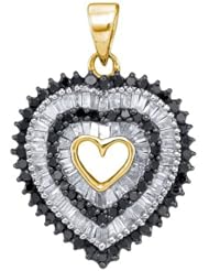 0.90CTW BLACK DIAMOND MICRO-PAVE PENDANT