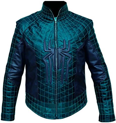 Super Leather Shop Men's Spider Man Jacket Large Magenta