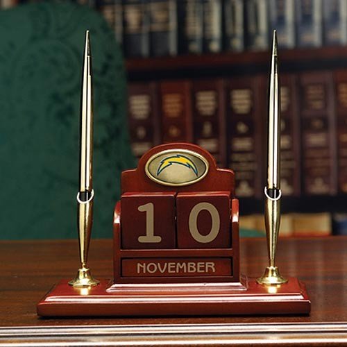 San Diego Chargers Calendar Desk Set
