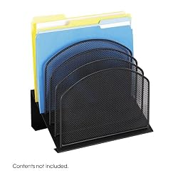 Safco Products Onyx 5 Tiered Sections, Black (3257BL)