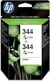 HP Original 344 2-pack Tri-color Ink Cartridges