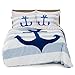 Amadora Colorful Anchor Design Queen Pillowcase Set