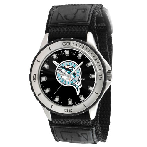Game Time Men's MLB-VET-FLA Veteran Custom Florida Marlins Veteran Series Watch