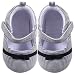 Luvable Friends Girl's Bow Dress Shoe for Baby, Black, 6-12 Months