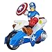 Captain America Foil Shield Stickers - Birthday Party Supplies & Favors - 50 per Pack