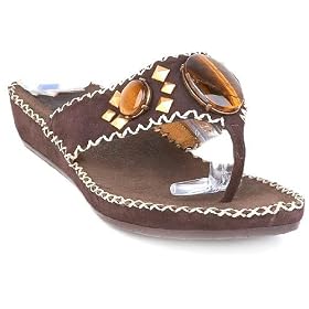 BCBG Amulia Dark Brown thongs