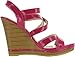 Kayleen DAYLA-2 Women's Ankle Strap Crossing Stacked Heel Wedge Sandals