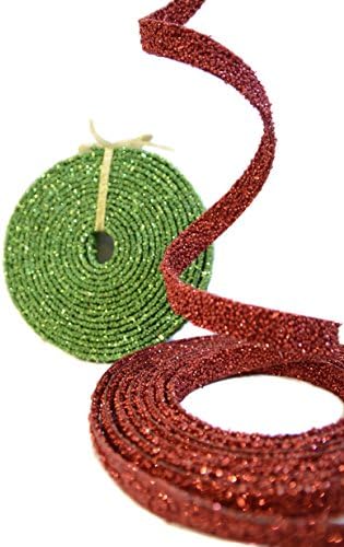 Garland - Raz Christmas Decorations - Beaded Garland Holiday Décor