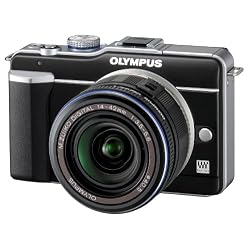 OLYMPUS マイクロ一眼 PEN E-PL1レンズキット ブラック E-PL1 LKIT BLK