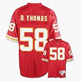 Derrick Thomas Red Reebok NFL Premier Throwback Kansas City Chiefs Jersey