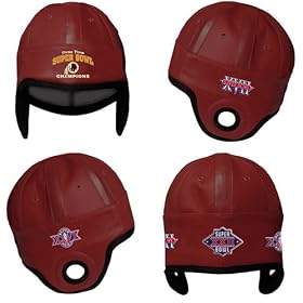 Reebok Washington Redskins Super Bowl Commemerative Faux Leather Helmet Head Cap
