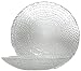 Clear Glass Woven Braid Design Large Bow l16" D, 3"H