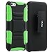 iPhone 6 Plus Case, ULAK iPhone 6 (5.5) Case Hybrid Impact Rubber Combo Holster Cover Case for iPhone 6 Plus With Belt Swivel Clip + Screen Protector and Stylus(Green)