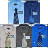 5 PACK: You will receive 5 Mens Eterno Italy Dress Shirt & Neck Tie Sets. Very high quality fabric: 65% cotton, 35% microfiber and completely wrinkle resistant / iron-free Cant beat this incredible wholesale price!
