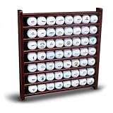 56 Golf Ball Display Rack Rose Finish