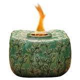 Bird Brain AGNI Firepot-Floral Medium, Turquoise by 
