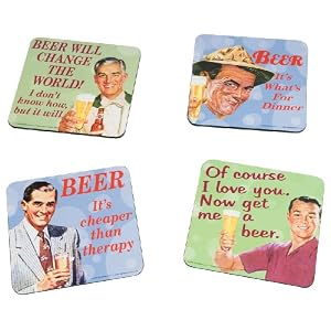 Vandor Beer Coasters, Set of 4
