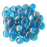 Produkt-Bild: Dekosteine Glassteine, Nugets, Mosaik 1 kg. hellblau
