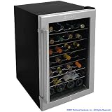 Deluxe 28 Bottle Wine Cooler Refrigerator with Lock