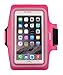 iXCC Racer Series Dual Arm-Size Slots Sporty Gym Armband for iPhone 6splus, 6plus,6s,6,5s, 5,5c and iPod, MP3 Player - Pink