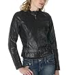 Mossimo® Black: Leather Moto Jacket - Ebony