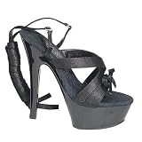 Women's Kiss-216, 6 Heel Platform Sandal