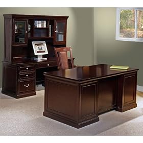 Kathy Ireland Espresso Three Piece Office Group Espresso from OfficeFurniture by Kathy Ireland Martin