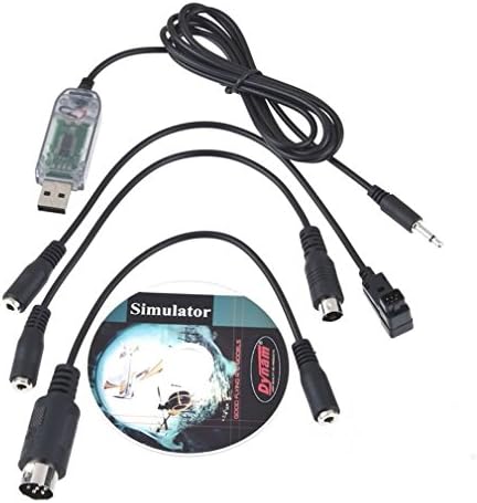 MAKERCELL UAV Wireless remote control airplane model aircraft simulator flight simulator USB cable (with CD)