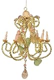 Victorian Gold Beaded Chandelier Christmas Ornament