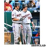 Joe Mauer & Justin Morneau Dual Signed 16x20 Photo