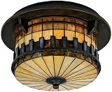 Autumn Ridge Tiffany Outdoor Light Ceiling Fixture