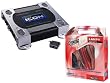 Legacy Super Amplifier/Installation Package for Car/Truck/SUV -- LA1800DBK 1800W Mono-Block Class-D Amplifier (Black) + LAMP4 1600W 4 Gauge Amplifier Installation Kit.
