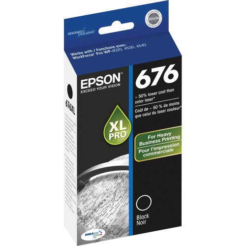 Cyber Monday Sale Epson DuraBrite Ultra Ink, Black (T676XL120 ...