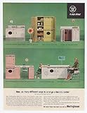 1963 Westinghouse Washer Dryer Laundry Center Print Ad (12810)