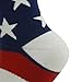 Gmark Running Socks, Women's Red, White, and Blue Patriotic American Flag Performance Crew Socks 2-Pair