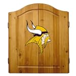 SAVE $20 - Imperial Minnesota Vikings Licensed Solid Pine Cabinet and Bristle Dartboard Set $139.00
