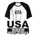 RAGLAN T-SHIRT WHITE AND BLACK " USA INFORMATION TECHNOLOGY SUPPORT TECHNICIAN " Large