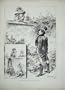 1893 April Fools Man Woman Country Wall Antique Print