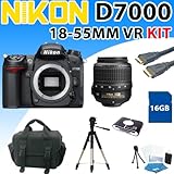 Nikon D7000 D-7000 Digital SLR Camera with Nikon 18-55mm F/3.5-5.6g Vr Af-s ....