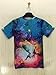FaPlus Universe Starry Sky 3D Print Men's Casual T-Shirts 2XL,Blue