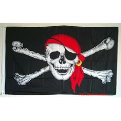 Piraten Flagge 150x90 Polyester stabile Hissflagge #1