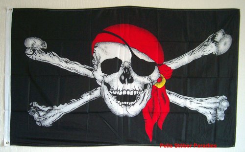 Piraten Flagge 150x90 Polyester stabile Hissflagge #1