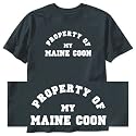 T-Shirt Black " Property Of My Maine Coon " Cat